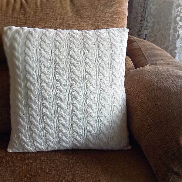 Knit Pillow Cover Etsy