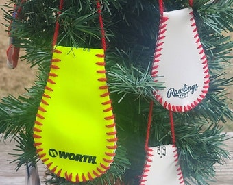 Custom Baseball or Softball Ornament, Sports Room Decor, Christmas decor, Team, Coach gift