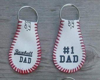 Custom Baseball Keychain, Initial Keychain, Anniversary, Baseball Bag tag, Gift ideas for Dad/Mom, Baseball Team gift, Coach gift idea