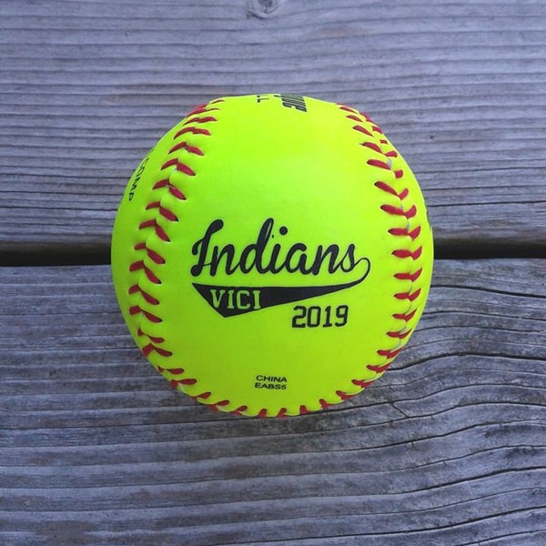 Pelota de sóftbol impresa personalizada, pelota de equipo, premio de entrenador, pelota de exhibición, regalo de graduación