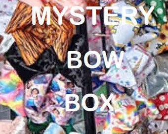 Mystery bow box, 5 bows for 25+, Discounted hair bows, 5pc hair bow set, Themed hair bows, Jumbo bows, Over the top bow, Extra large bow