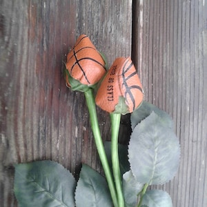 Rose de basket-ball, Cadeau de basket-ball personnalisé, Remise de diplôme, Maman basketteur, Papa basketteur, Entraîneur de basket-ball, Mariage, Carte de vœux