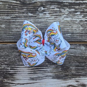 Rainbow Brite Hair Bow, 80's Nostalgia doll, Extra Large Jojo Bow,