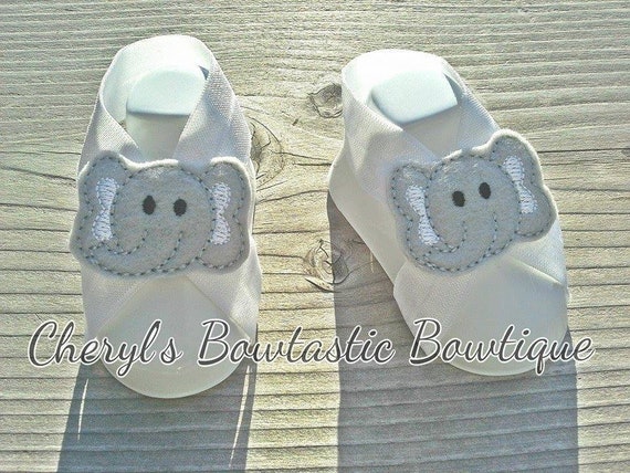 Elephant Newborn Sandals, Baby Shower Gift Set