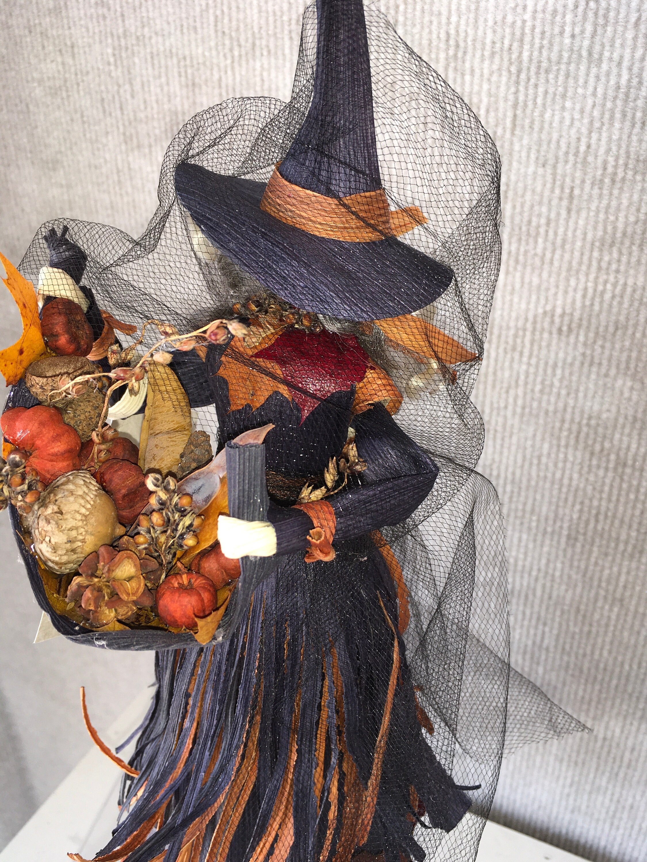 Samhain Witch, Corn Husk Samhain Witch, Samhain Corn Shuck Witch