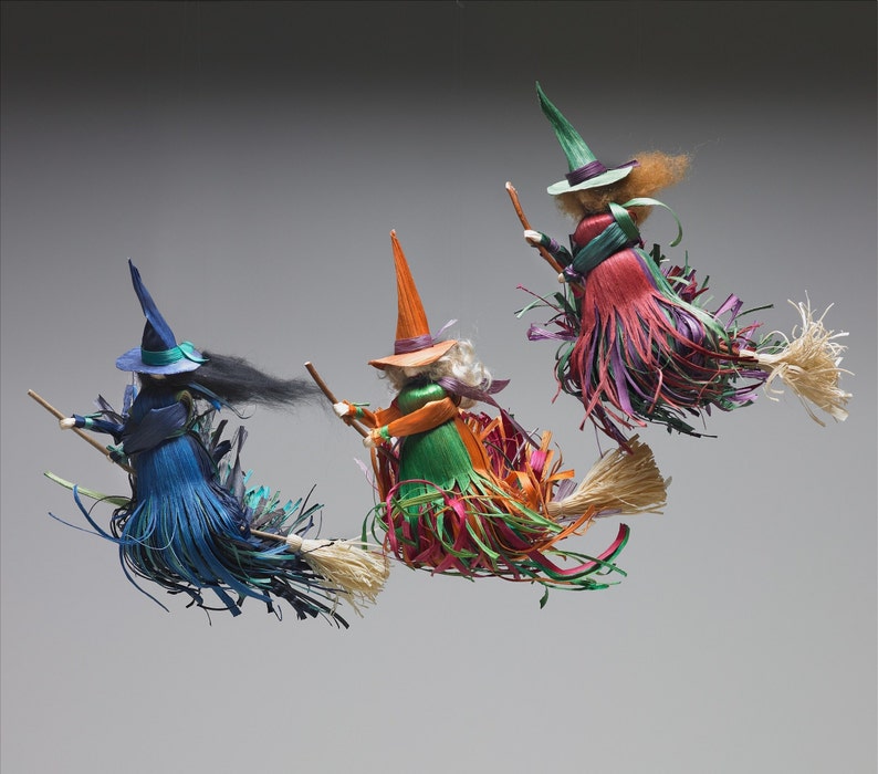 Corn Shuck Kitchen Witch Corn Husk Kitchen Witch Halloween Etsy