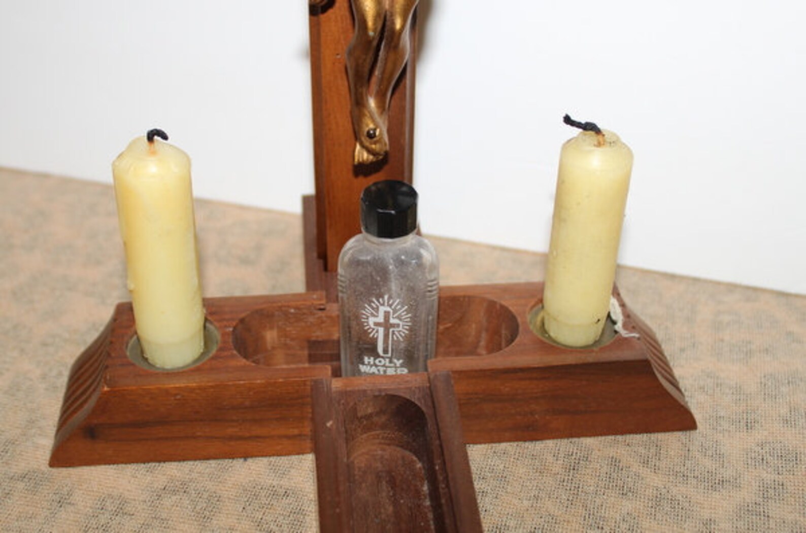 Sick Call Last Rites Box Crucifix Candle Vintage Catholic Etsy