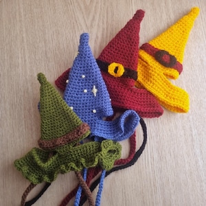 Crochet Cat Witch / Wizard Hat