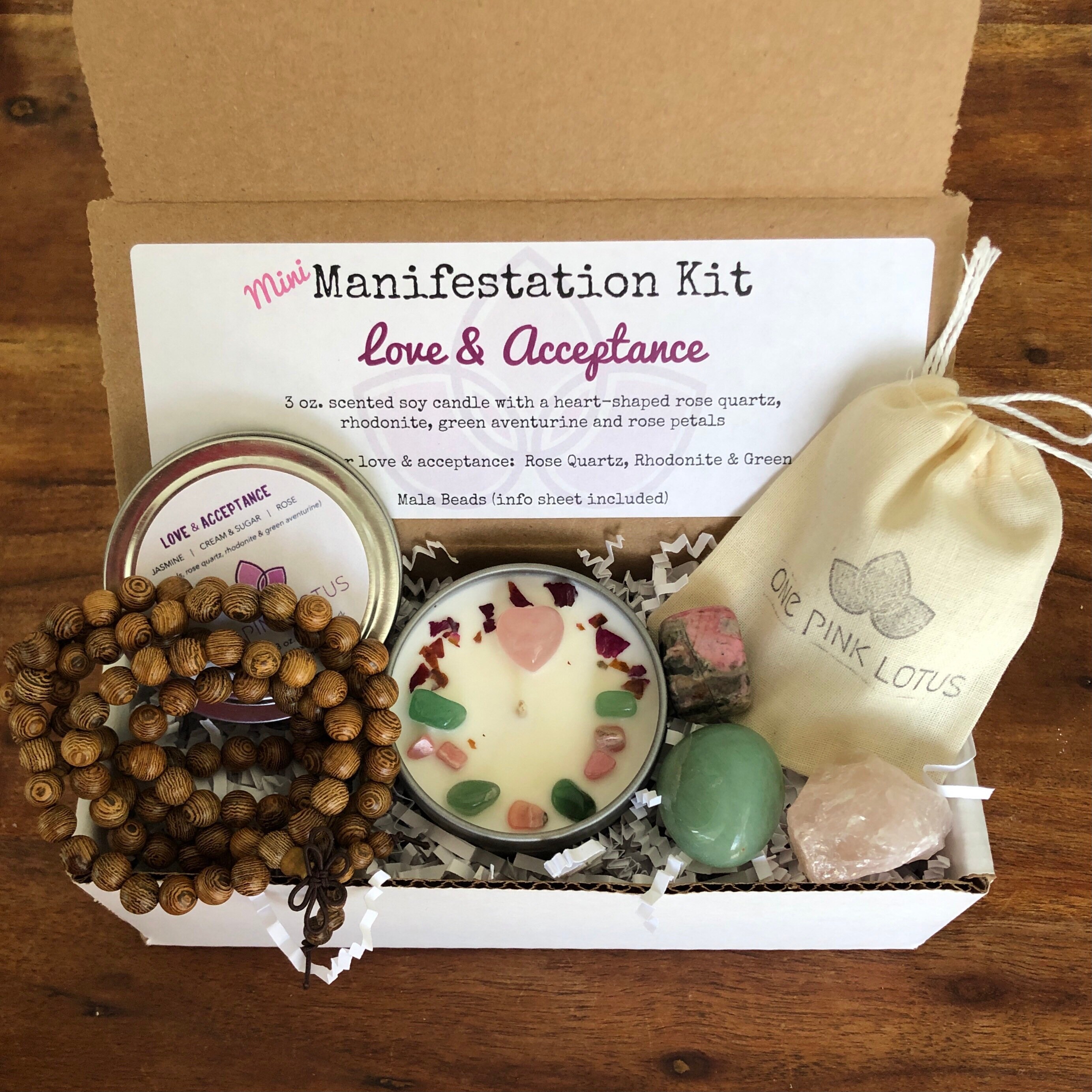 MINI Manifestation kit LOVE & ACCEPTANCE meditation gift Etsy