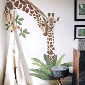 Safari Animals Fabric Wall Stickers Life-size Jungle Theme Wall Decals for Nurseries and Children's Rooms image 5