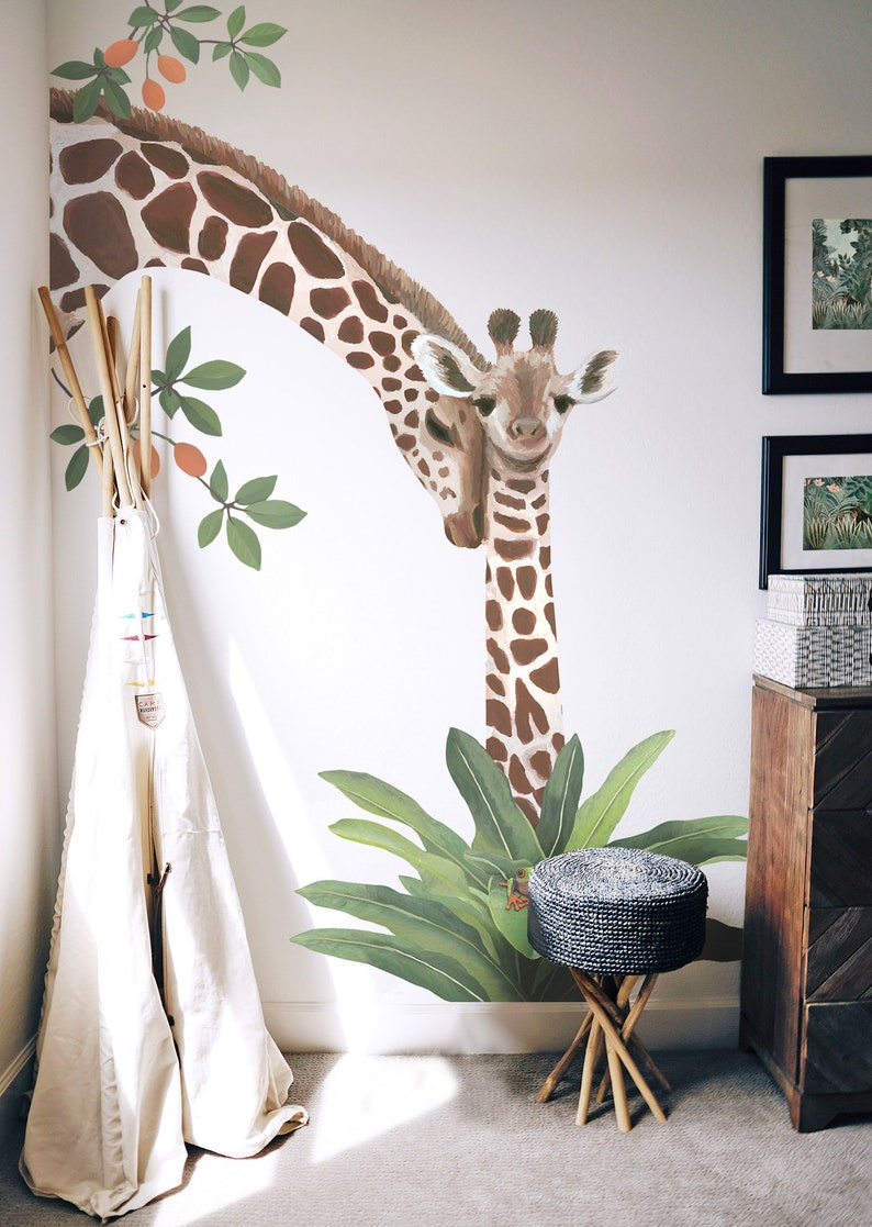 Safari Animals Fabric Wall Stickers Life-size Jungle Theme Wall Decals for Nurseries and Children's Rooms image 5