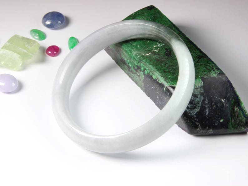 2 1364 Jade Bangle size 56 Burma Jadeite