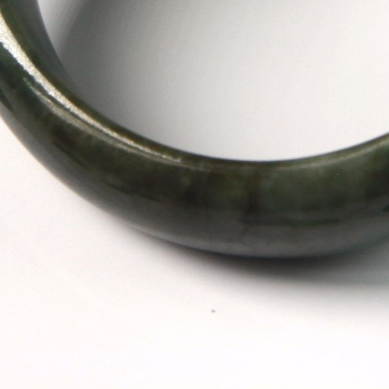 Jade Bangle size 55 Burma Jadeite 2 1164
