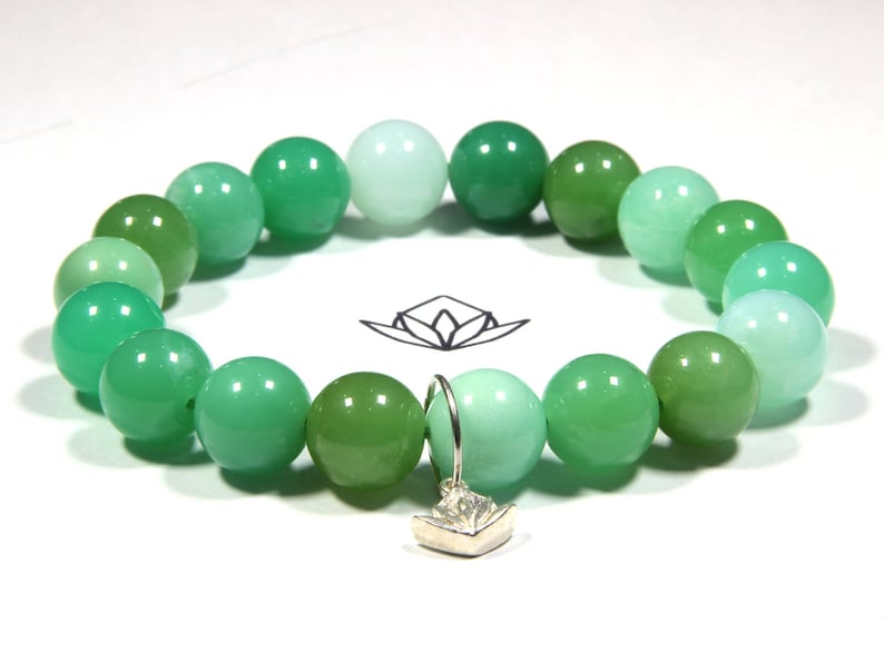 Rare Beads Chrysoprase 18 x 11mm Beads 22g Wrist 6 34 Stretch Bracelet