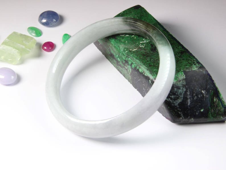 2 1364 Jade Bangle size 56 Burma Jadeite