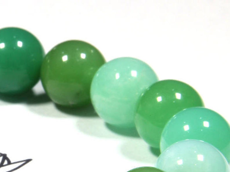 Rare Beads Chrysoprase 18 x 11mm Beads 22g Wrist 6 34 Stretch Bracelet