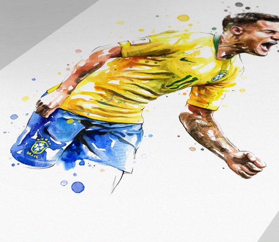 Paint Brazil Flag Wall Clock World Cup 2014