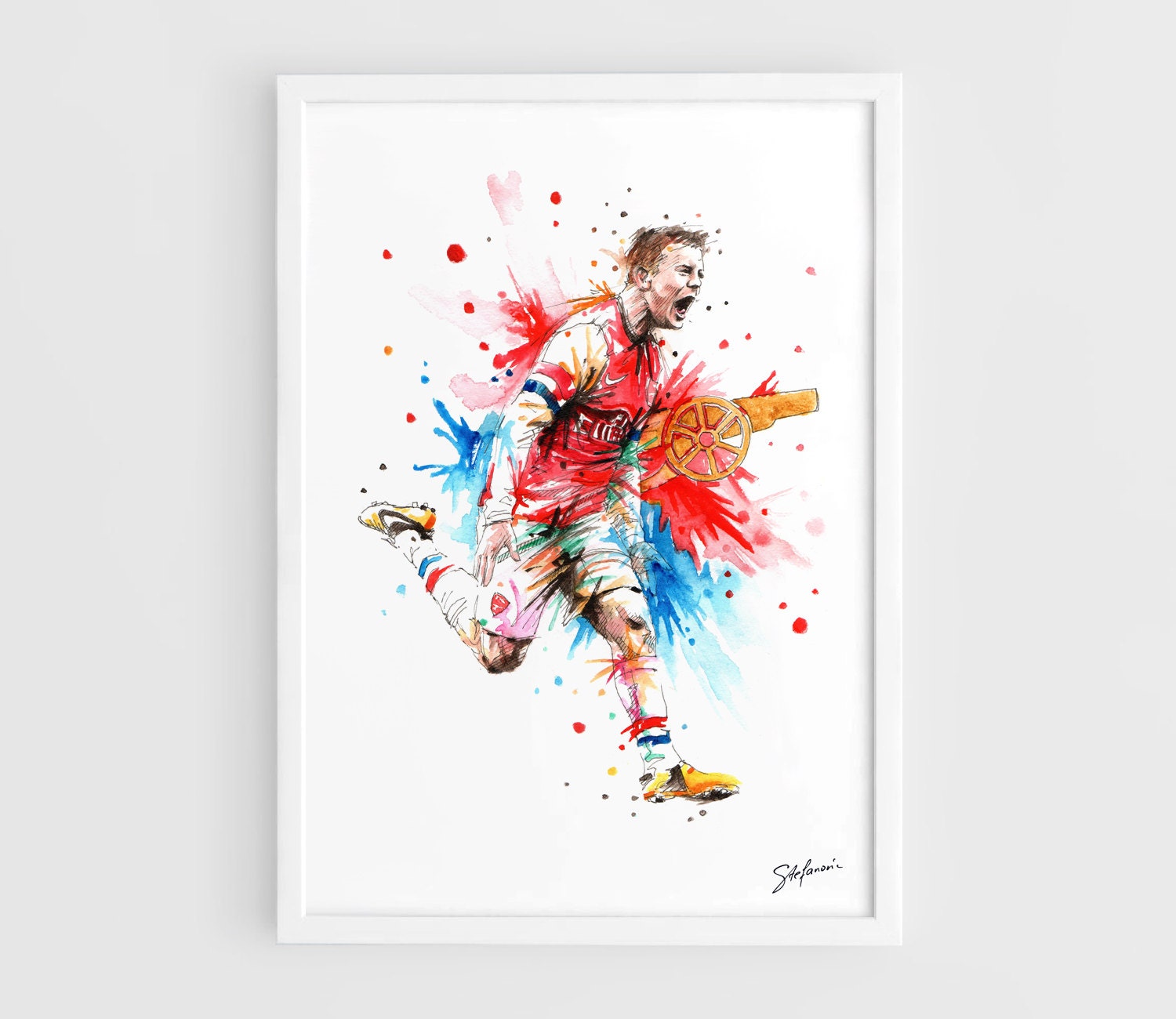 Jack Wilshere Arsenal FC A3 Wall Art Print Poster of the | Etsy