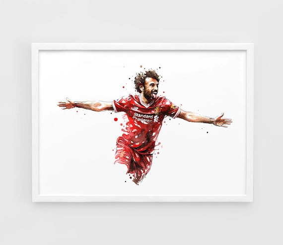 Mohamed Salah Liverpool Wall Art Print Poster of the Mohamed Salah Liverpool Wall Art Print Poster of the