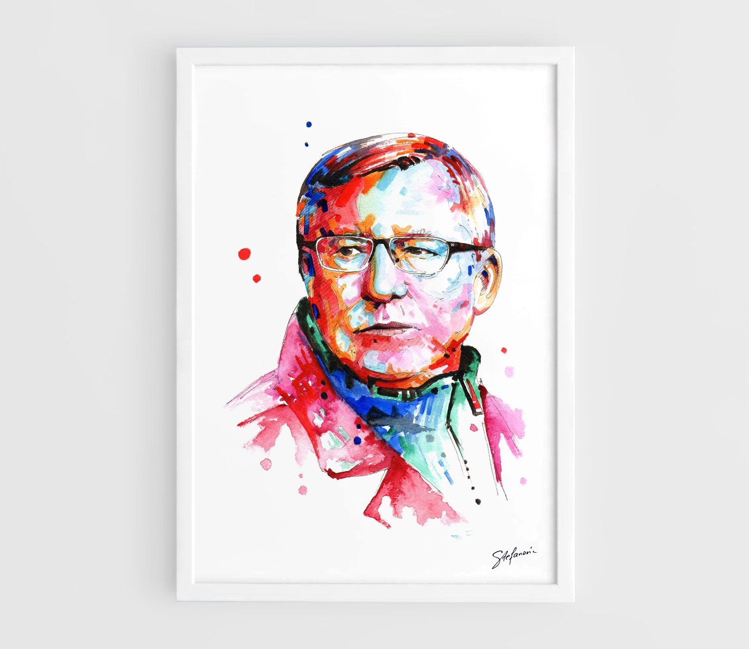 Sir Alex Ferguson SAF Manchester United A3 Wall Art Print ...