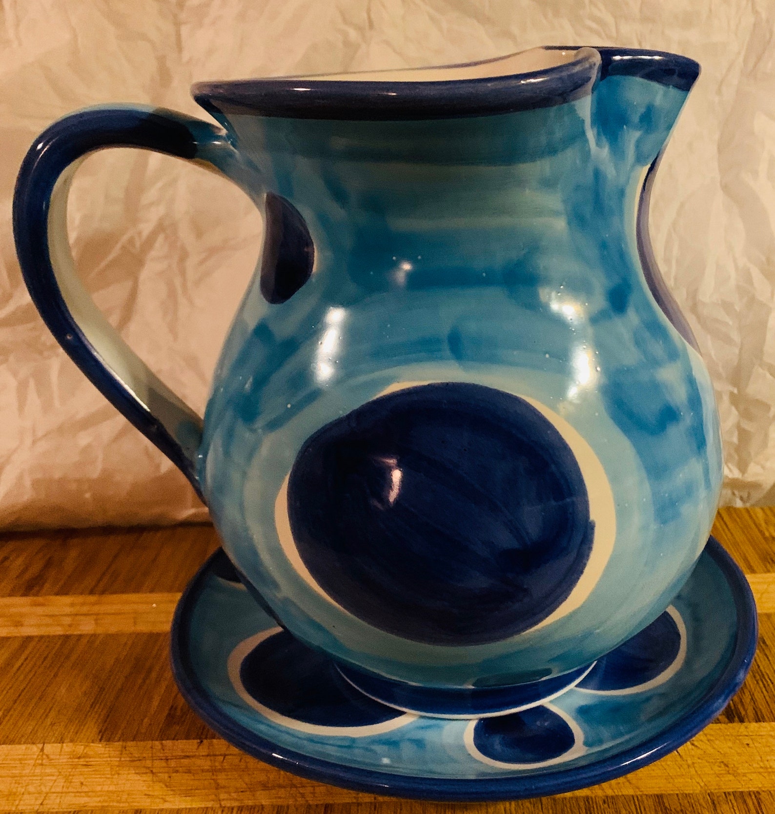Stunning 2 quart pitcher by Vietri Etsy
