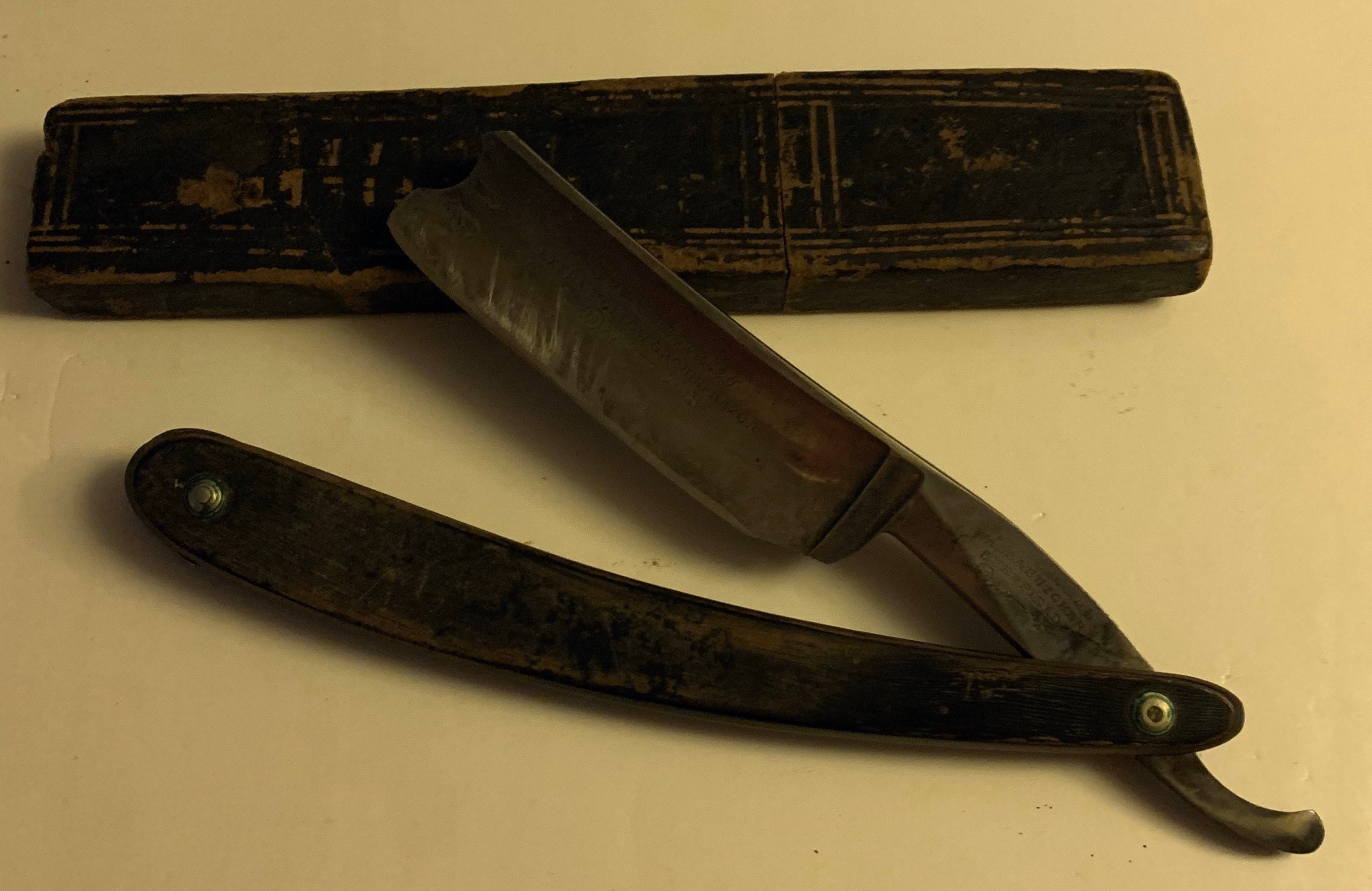 Vintage Wade and Butchers Straight Edge Barbers Knife Etsy