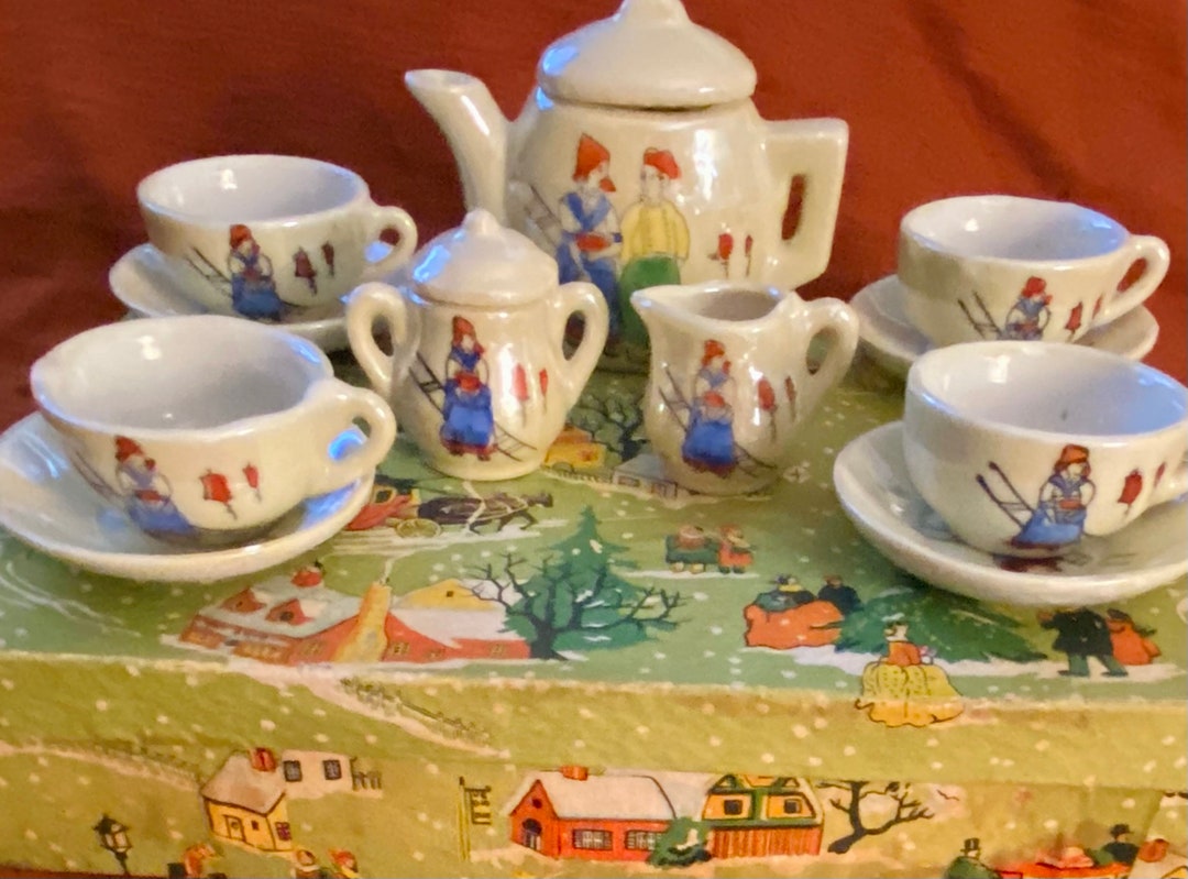 Antique Childs Tea Set Etsy