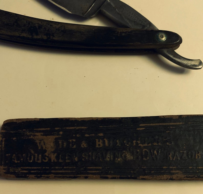 Vintage Wade and Butchers Straight Edge Barbers Knife Etsy