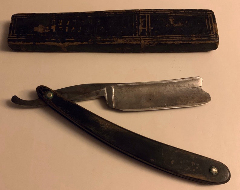 Vintage Wade and Butchers Straight Edge Barbers Knife Etsy