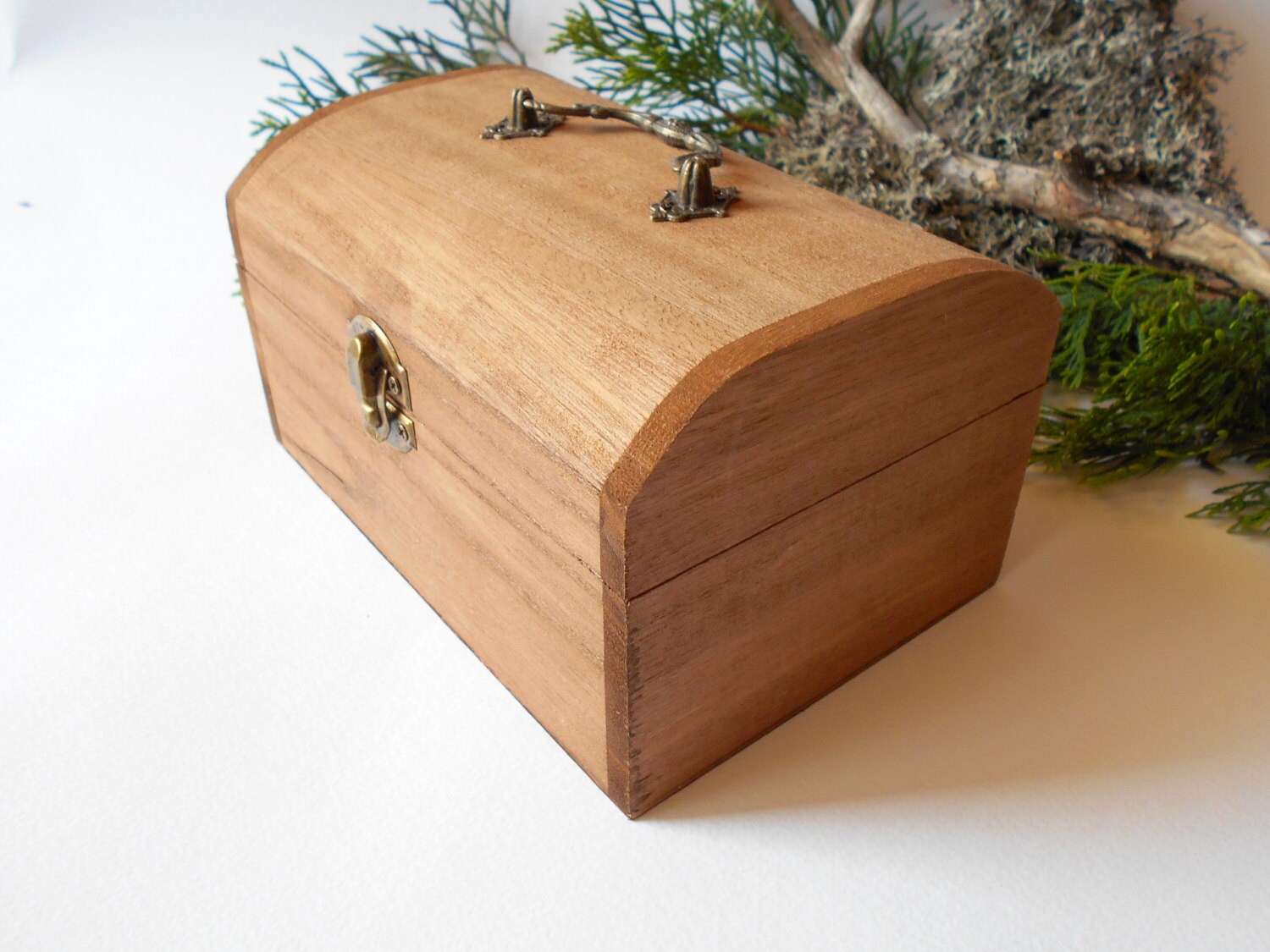 Wooden keepsake box large chest box unfinished wooden box Etsy