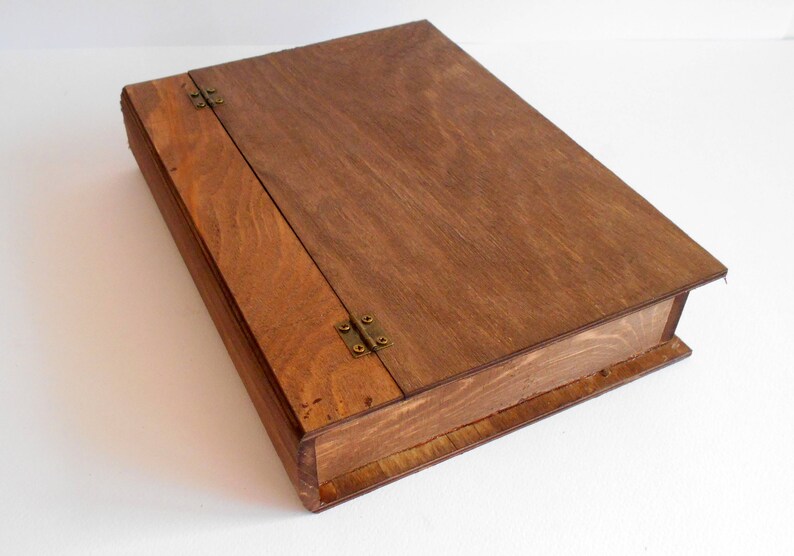Wooden Book Box Pine wood box for book keepsake Jewelry Etsy