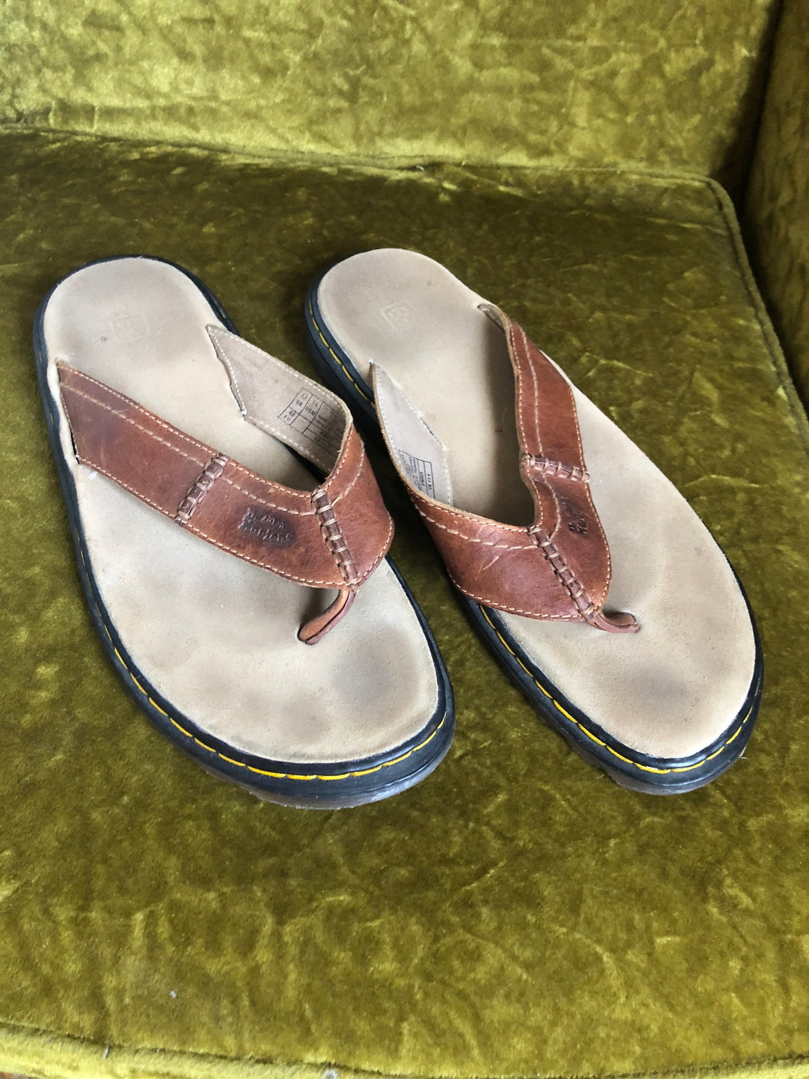 Doc Martens Leather Flip Flop Sandals Etsy