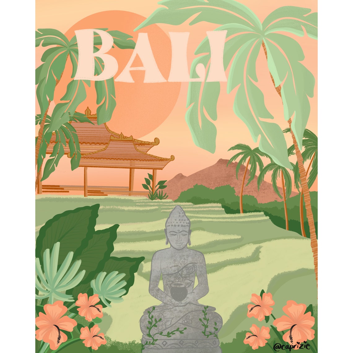 bali travel posters