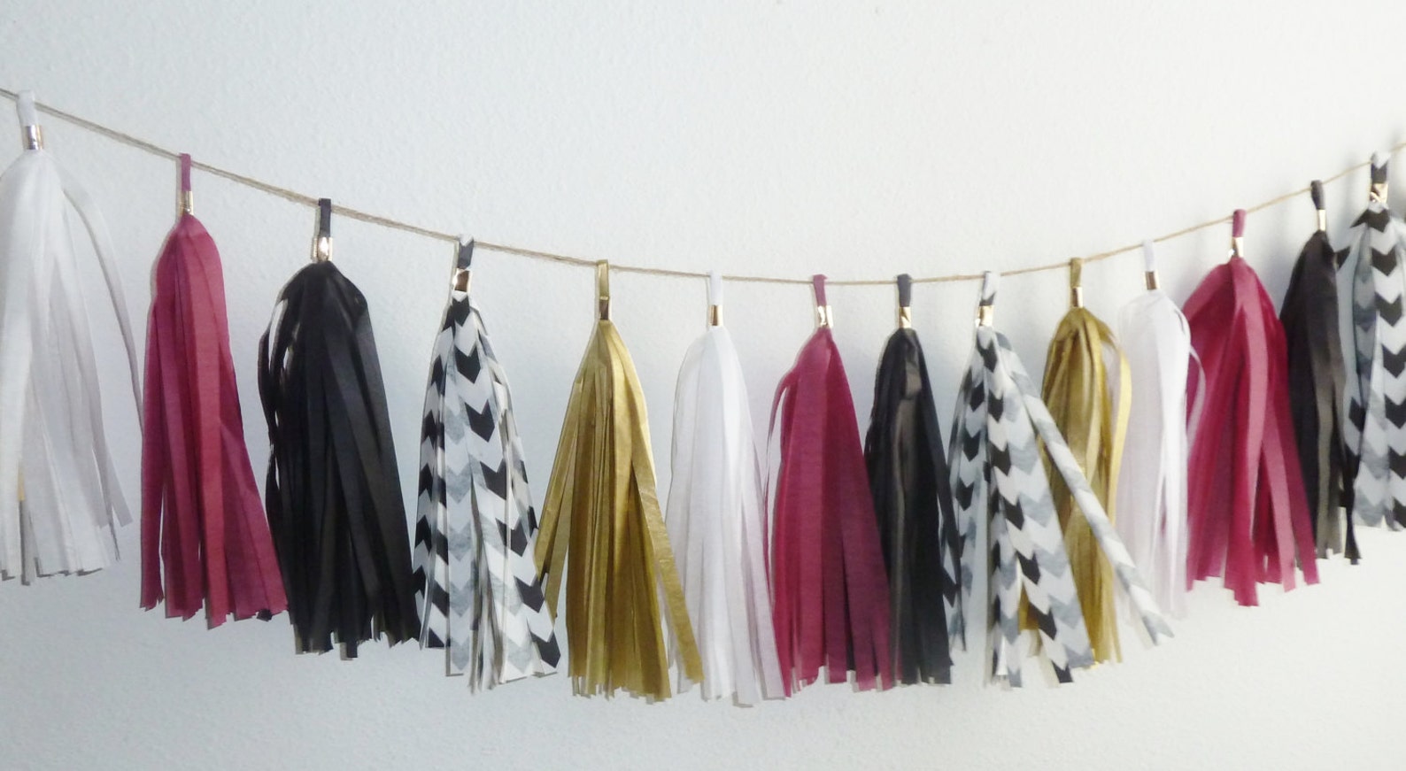 Maroon White Gold Tassel Garland Graduation Banner Black Etsy Canada