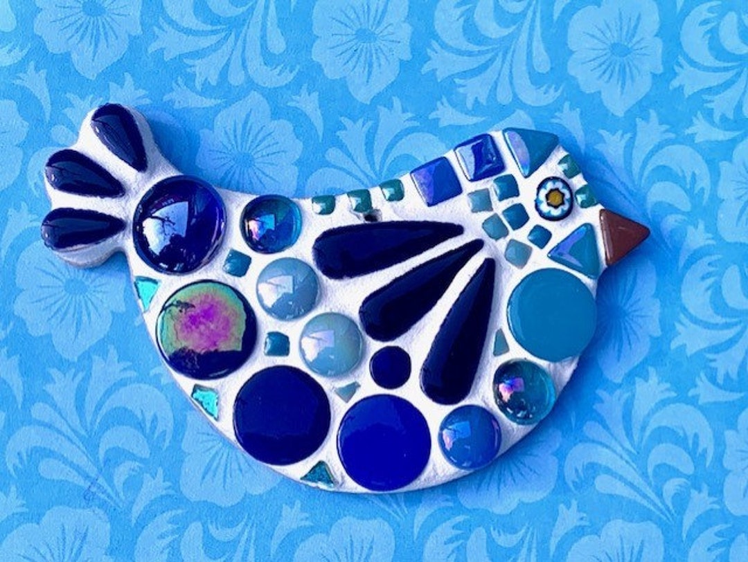 Blue Bird D.I.Y. Mosaic Kit for Adults and Children by Lily Mosaics