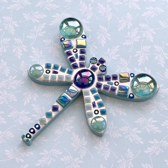 Fun Lily Mosaics D.I.Y. Mosaic Dragonfly Kit for adults and Etsy