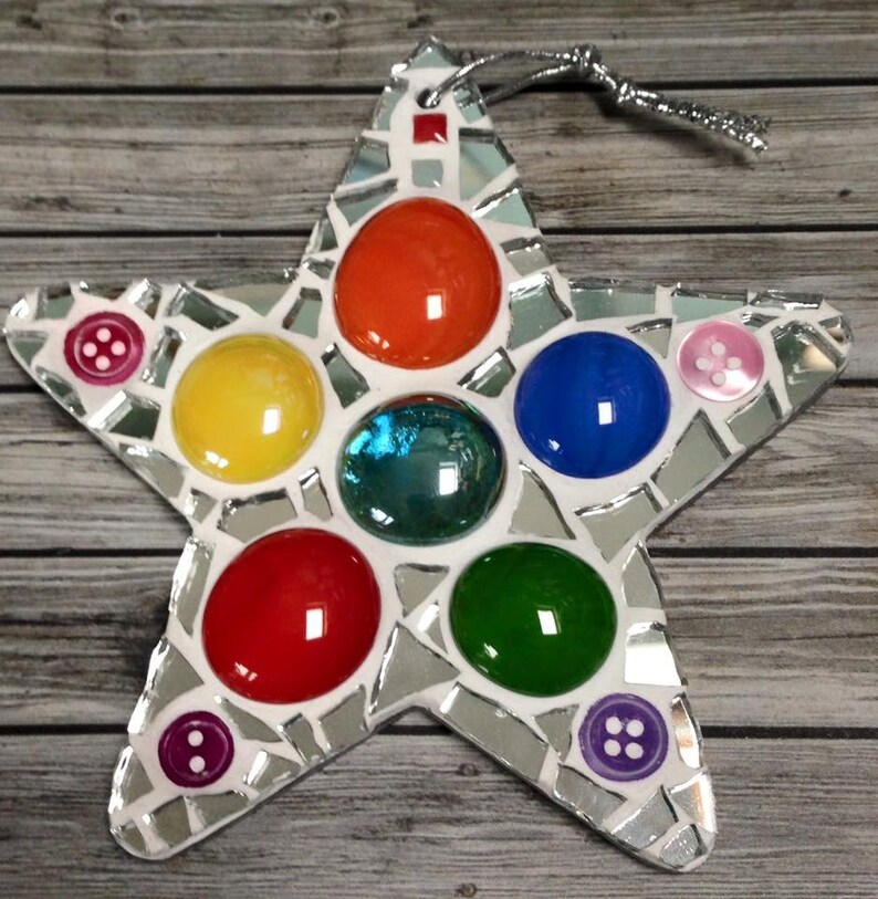 Christmas Star Decoration D.I.Y. Mosaic Kit for Adults and Children