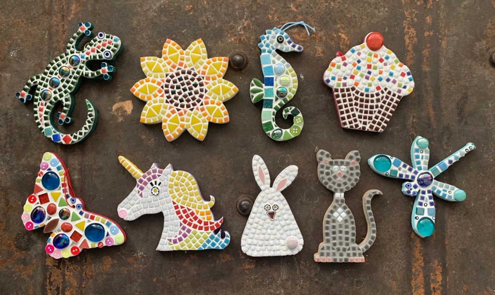 Multicoloured Heart D.I.Y. Mosaic Craft Kit for Adults and Children by