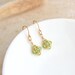 Georgini Natural Peridot and Two Natural Diamond August Earrings - Gold main image 1