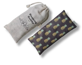 Eye Pillow | Weighted | Scented or Unscented | Drawstring Cotton Gift Bag | Self Care | Pineapple