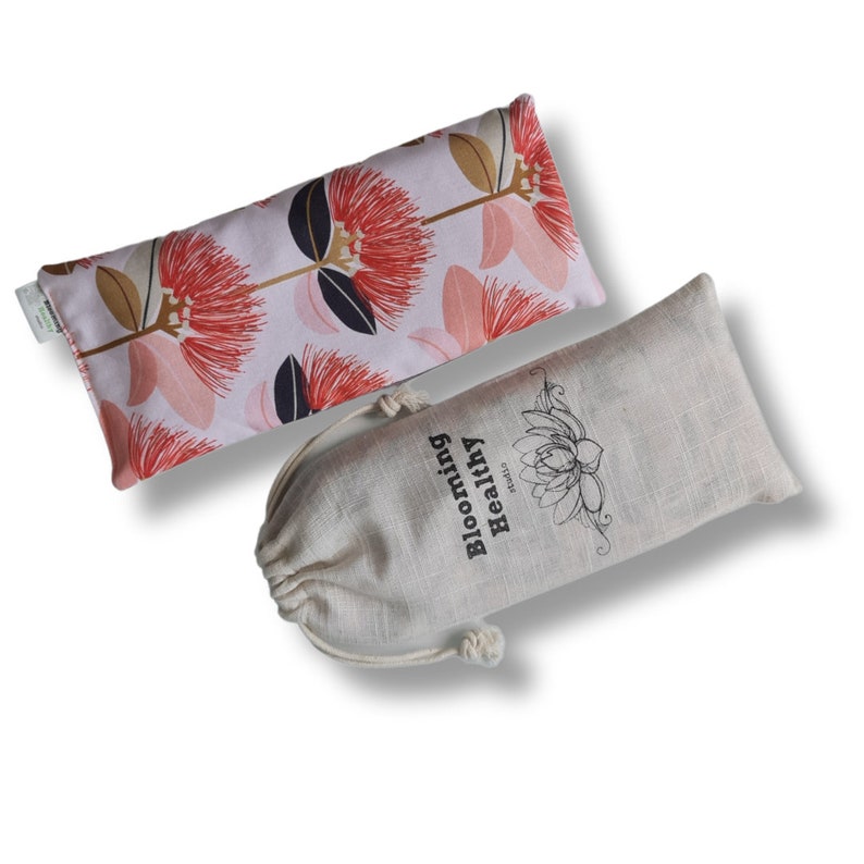 Eye Pillow Weighted Scented or Unscented Drawstring Cotton Gift Bag Self Care image 6