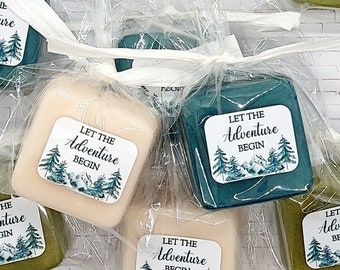 Let the Adventure Begin Baby Shower Favor Soap Favor Adventure Awaits Little Adventurer Mountain Woodland Forest Pine Tree National Park