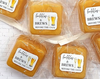 Bubbles and Brews Before I Do, Beer and Champagne Soaps, Beer Bridal Shower Favor, Brewery Bridal Shower, Beer Theme Bachelorette Party Idea