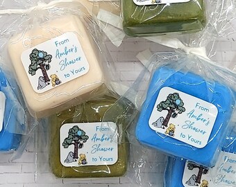 Classic Winnie the Pooh Baby Shower Favor for Boy or Girl - 36 Custom Soap Color, Winnie the Pooh and Friends First Birthday Party, Bear