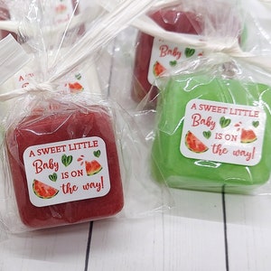 Watermelon Baby Shower Favor for Girl or Boy - 36 Custom Soap Colors - Summer Baby Shower, One in a Melon, 1st Birthday Party, Twotti Fruity