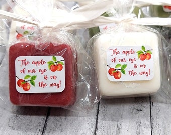 Apple Baby Shower Favors for Guests, Apple Soap Favors, Bridal Shower, Wedding, Twins Birthday Baby Sprinkle Gender Neutral Fall Autumn Gift