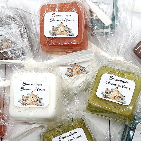 Woodland Baby Shower Favor Woodland Soap Party Favor Woodland Creatures Baby Shower Boy Girl Deer Bear Thank You Gift Guest Decorations