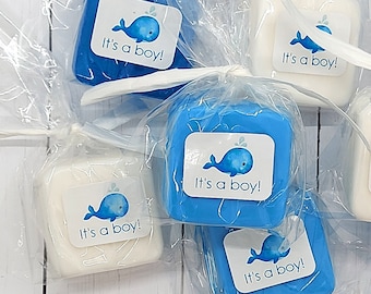 Whale Baby Shower Favors, Whale Soap, It's a Boy Baby Shower Favors, Mini Soap Party Favor, Nautical Theme Baby Shower, Under the Sea Theme