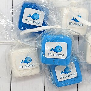 Whale Baby Shower Favors Whale Soap It s a Boy Baby Shower