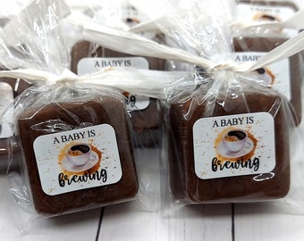 A Baby is Brewing Coffee Theme Baby Shower Soap Favors, Coffee Baby Shower Favors, Boy, Girl, Coed Baby Shower, Twins, Couples Baby Shower